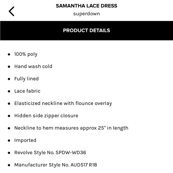 Samantha Lace Dress - Picture 5 of 10